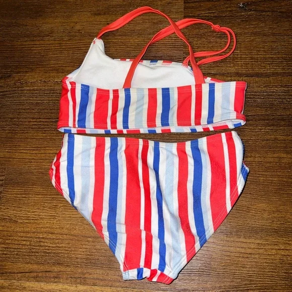 ⭐️Girls Bundle (3) Bikinis Size S 6/7 Old Navy Cat & Jack Wonder Nation - Picture 8 of 11